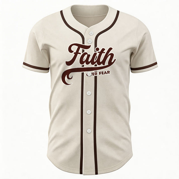 Christianartworkshop Glaube statt Angst Benutzerdefiniertes Unisex-Baseballtrikot mit Namen und Nummer - image 55