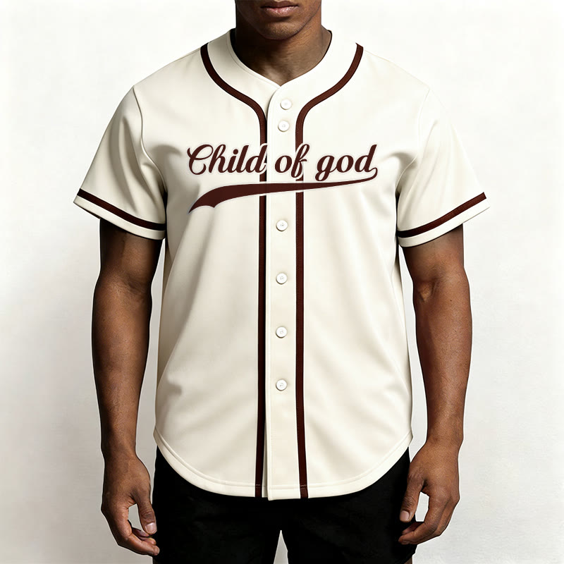 Christianartworkshop Kind Gottes Benutzerdefiniertes Unisex-Baseballtrikot mit Namen und Nummer - image 2
