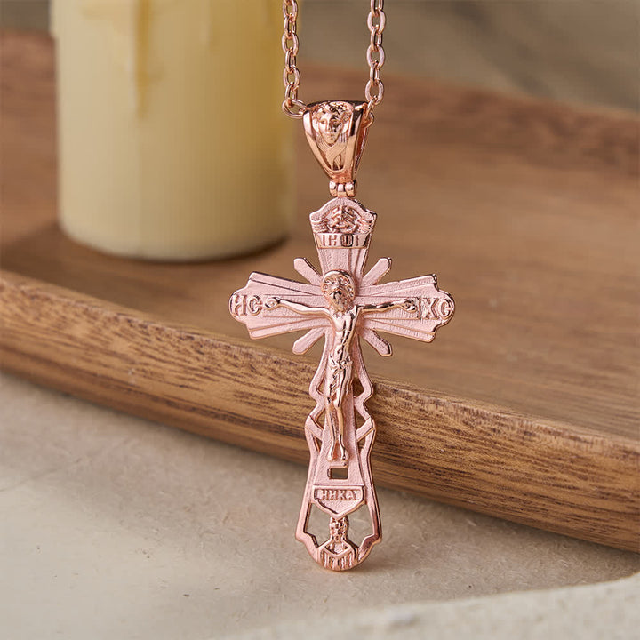 Christianartworkshop Christliche Kreuzkette: Opfergeschichte & zeitloser Schmuck - Roségold - 70 cm - image 5