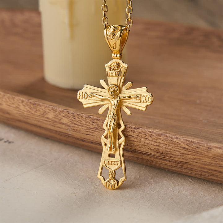 Christianartworkshop Christliche Kreuzkette: Opfergeschichte & zeitloser Schmuck - Golden - 70 cm - image 3