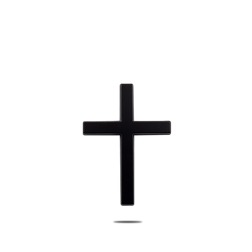 Christianartworkshop Robuster Autoaufkleber mit Metallkreuz: Erinnert an seine stille Führung auf dem Weg - Schwarz (4er-Set) - image 13