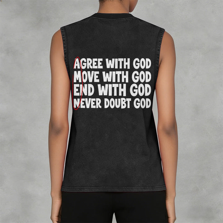 Christianartworkshop Einverstanden, Bewegung, Ende mit Gott, Glaube, gewaschenes Tanktop - image 11