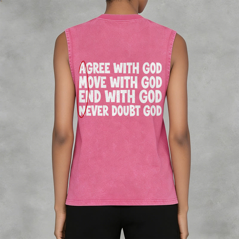 Christianartworkshop Einverstanden, Bewegung, Ende mit Gott, Glaube, gewaschenes Tanktop - image 14