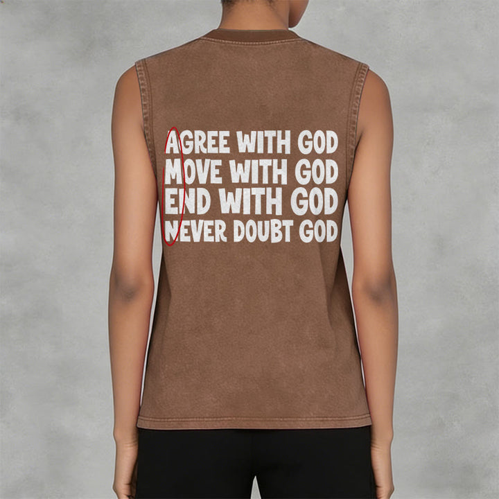 Christianartworkshop Einverstanden, Bewegung, Ende mit Gott, Glaube, gewaschenes Tanktop - image 5