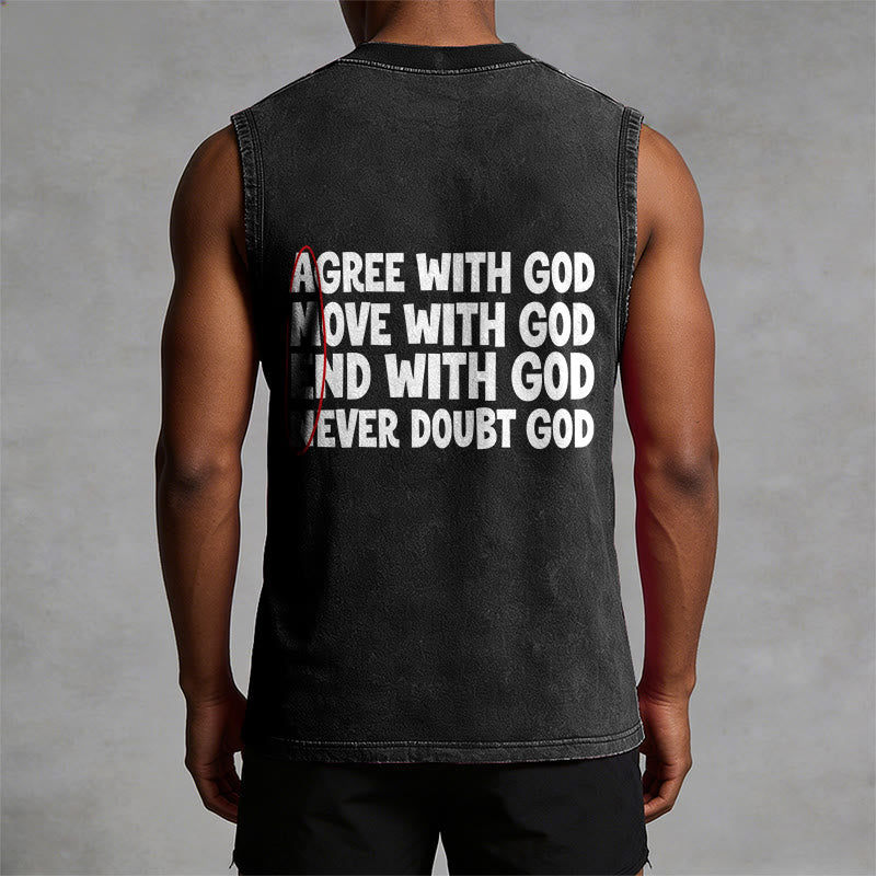 Christianartworkshop Einverstanden, Bewegung, Ende mit Gott, Glaube, gewaschenes Tanktop - image 10