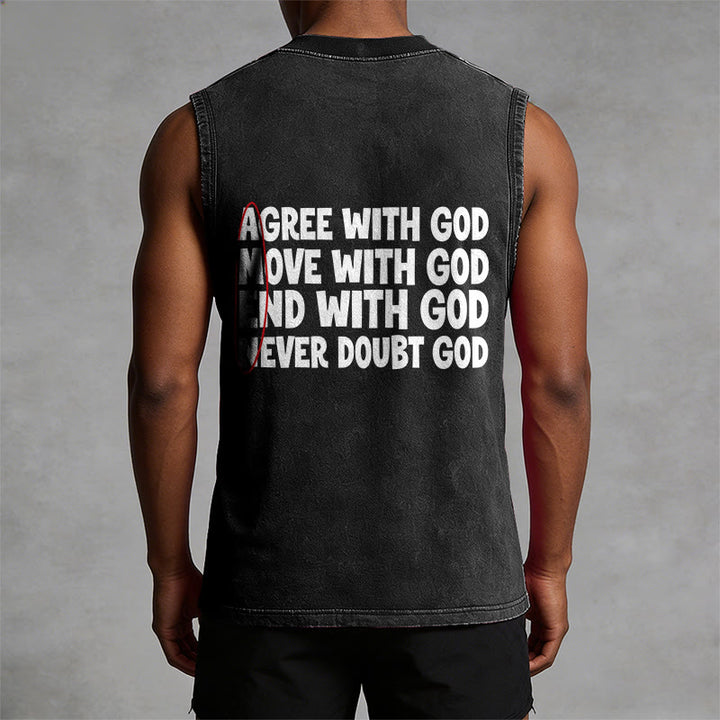 Christianartworkshop Einverstanden, Bewegung, Ende mit Gott, Glaube, gewaschenes Tanktop - image 10