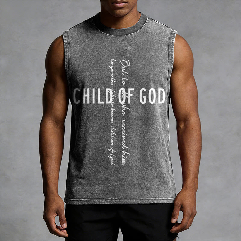 Christianartworkshop Kind Gottes Schrift Unisex Gewaschenes Tanktop - image 1