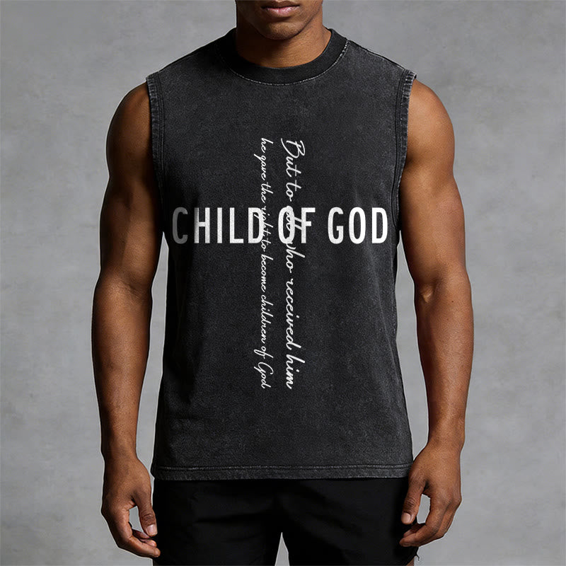 Christianartworkshop Kind Gottes Schrift Unisex Gewaschenes Tanktop - image 10