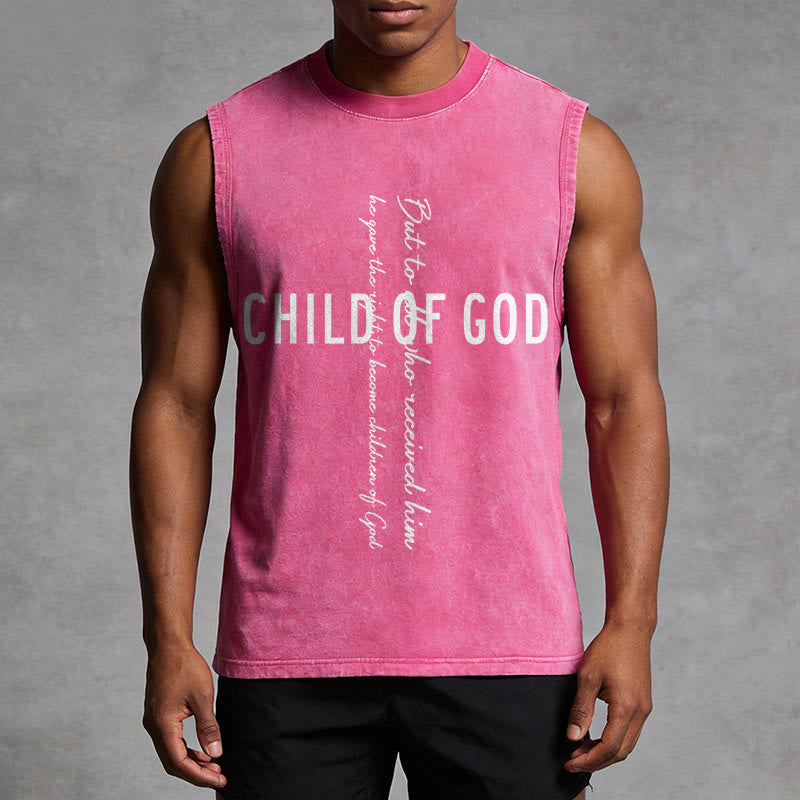 Christianartworkshop Kind Gottes Schrift Unisex Gewaschenes Tanktop - image 13