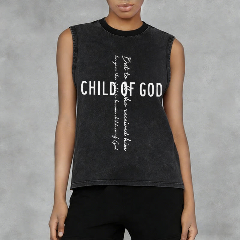 Christianartworkshop Kind Gottes Schrift Unisex Gewaschenes Tanktop - image 11
