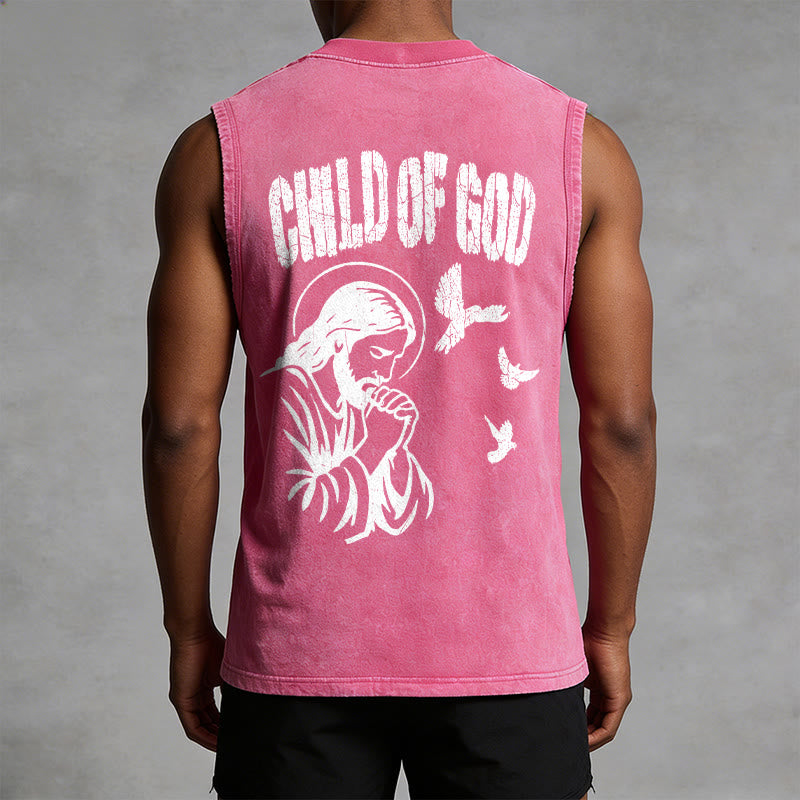 Christianartworkshop Betender Jesus, Kind Gottes, Glaube Unisex-Tanktop - image 13