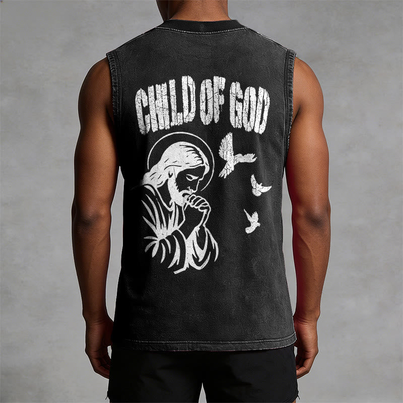 Christianartworkshop Betender Jesus, Kind Gottes, Glaube Unisex-Tanktop - image 10