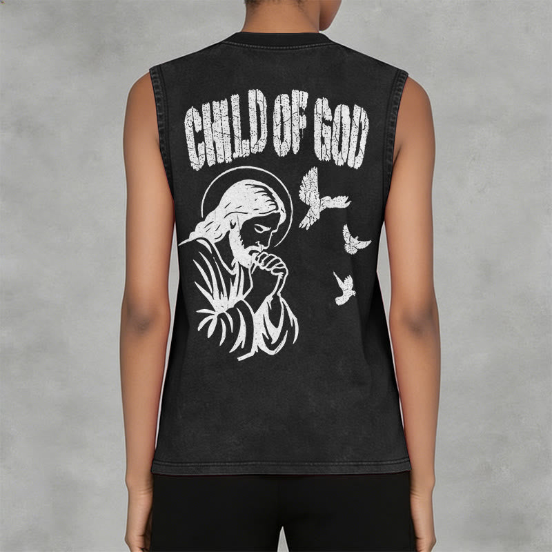 Christianartworkshop Betender Jesus, Kind Gottes, Glaube Unisex-Tanktop - image 11