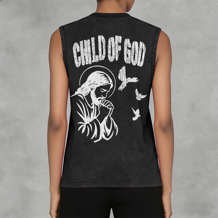 Christianartworkshop Betender Jesus, Kind Gottes, Glaube Unisex-Tanktop - image 11
