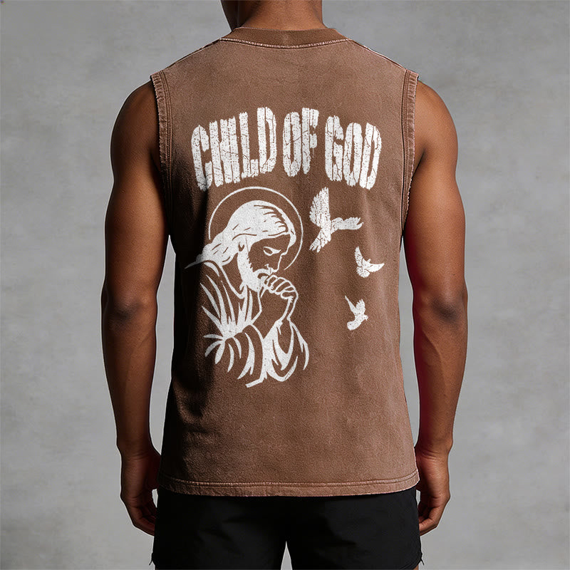 Christianartworkshop Betender Jesus, Kind Gottes, Glaube Unisex-Tanktop - image 4