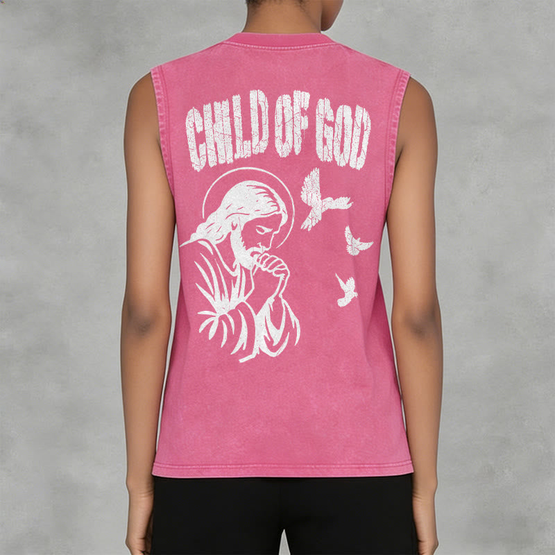 Christianartworkshop Betender Jesus, Kind Gottes, Glaube Unisex-Tanktop - image 14