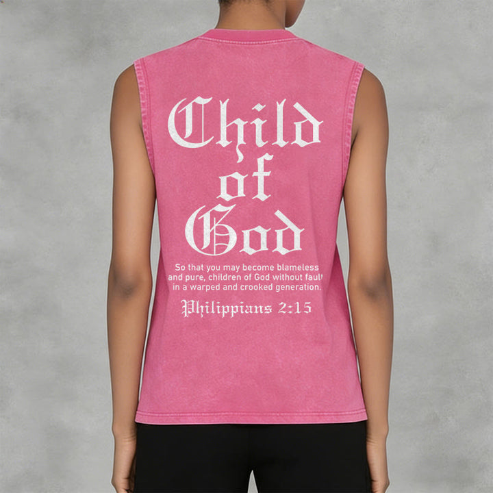 Christianartworkshop Kind Gottes Philipper 2:15 Unisex-Tanktop (gewaschen) - image 14