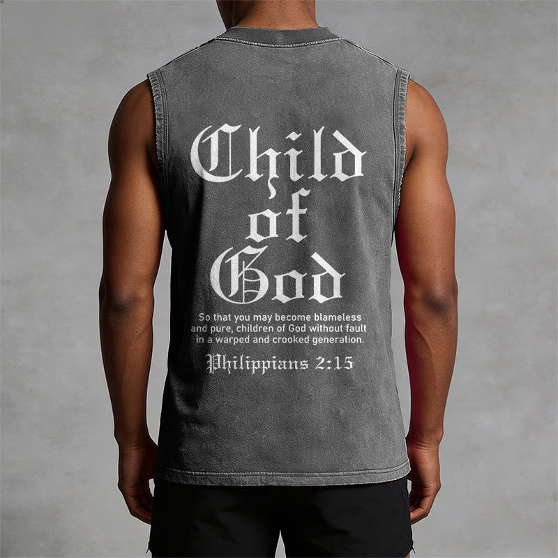Christianartworkshop Kind Gottes Philipper 2:15 Unisex-Tanktop (gewaschen) - image 4