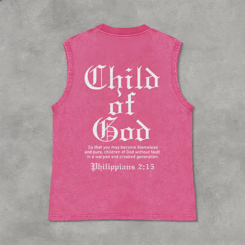 Christianartworkshop Kind Gottes Philipper 2:15 Unisex-Tanktop (gewaschen) - Rosa - 2XL - image 12