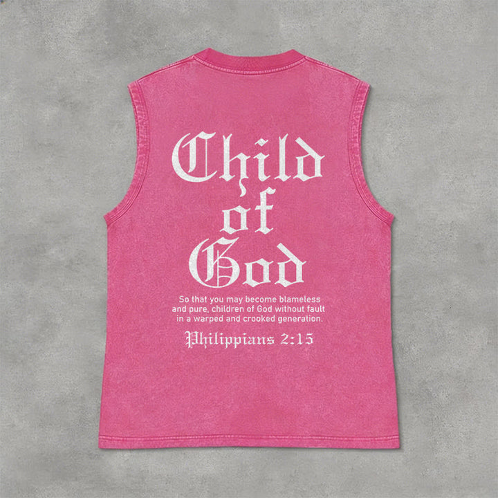 Christianartworkshop Kind Gottes Philipper 2:15 Unisex-Tanktop (gewaschen) - Rosa - 2XL - image 12