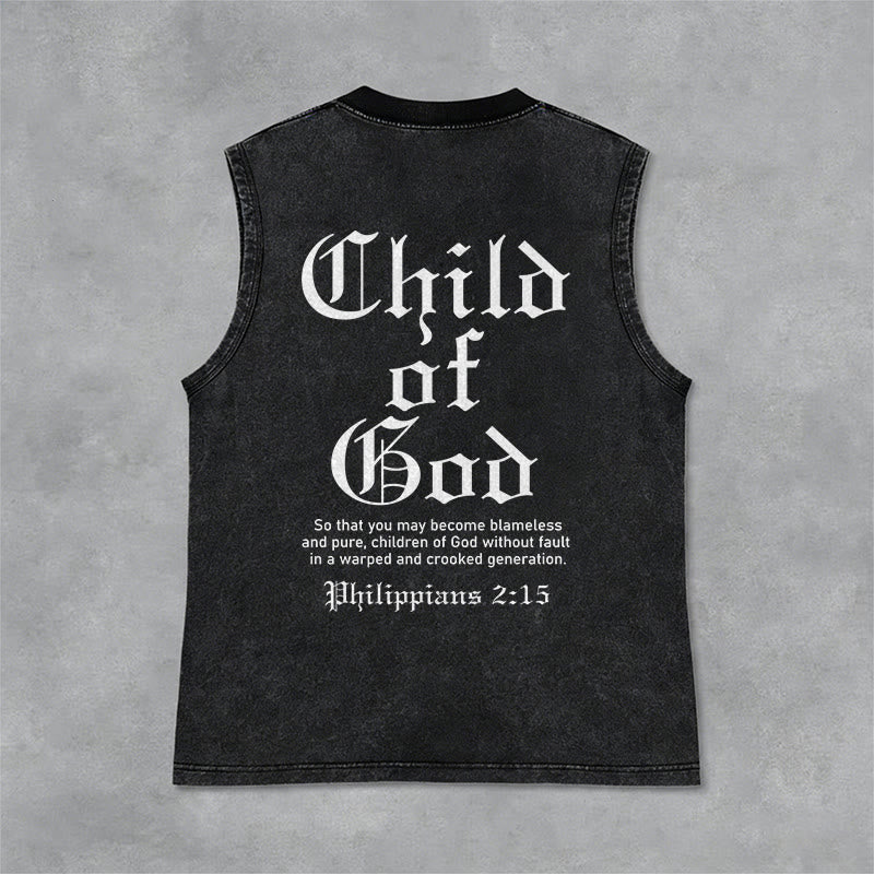 Christianartworkshop Kind Gottes Philipper 2:15 Unisex-Tanktop (gewaschen) - Schwarz - 2XL - image 9