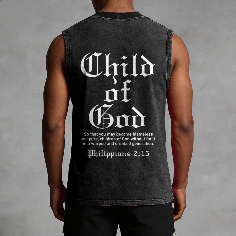Christianartworkshop Kind Gottes Philipper 2:15 Unisex-Tanktop (gewaschen) - image 10