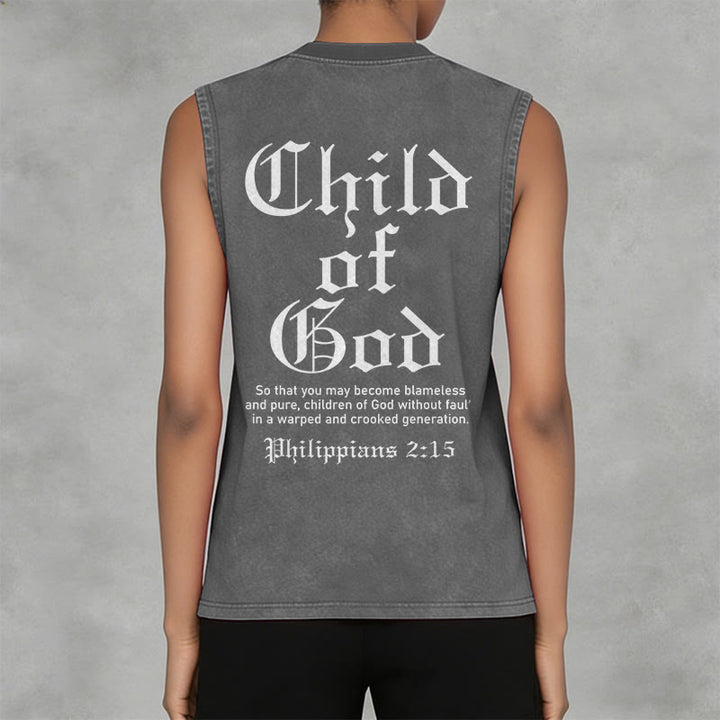 Christianartworkshop Kind Gottes Philipper 2:15 Unisex-Tanktop (gewaschen) - image 5