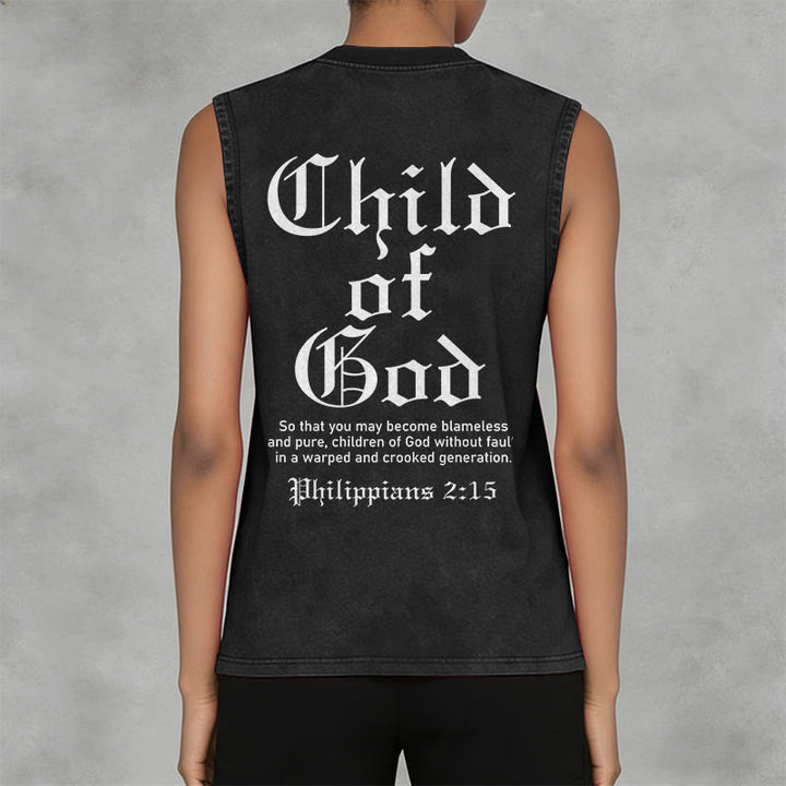 Christianartworkshop Kind Gottes Philipper 2:15 Unisex-Tanktop (gewaschen) - image 11