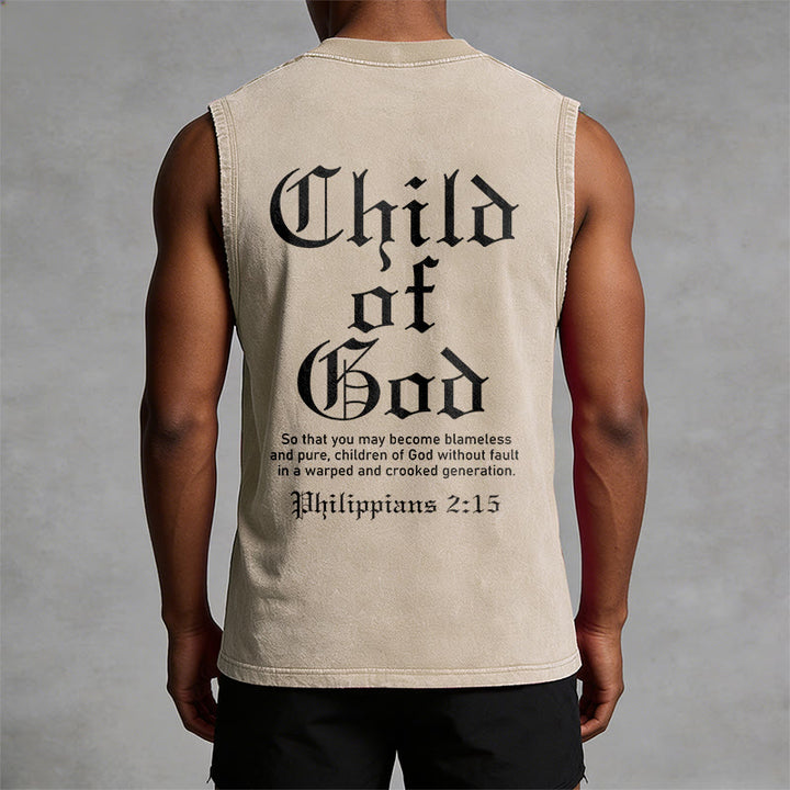 Christianartworkshop Kind Gottes Philipper 2:15 Unisex-Tanktop (gewaschen) - image 7