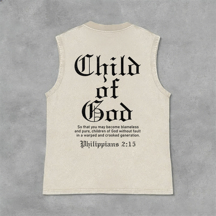 Christianartworkshop Kind Gottes Philipper 2:15 Unisex-Tanktop (gewaschen) - Beige - 2XL - image 6