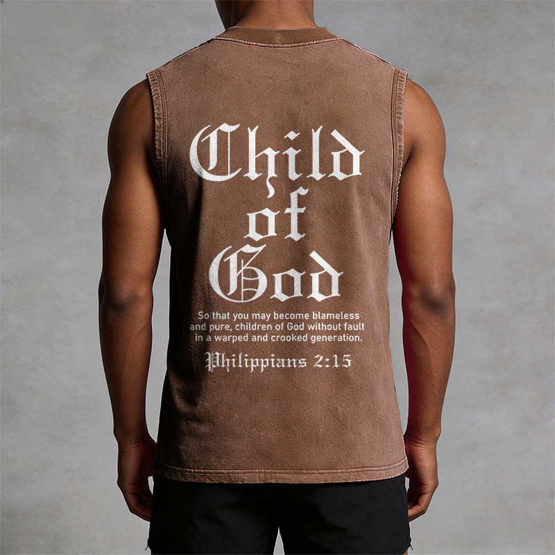 Christianartworkshop Kind Gottes Philipper 2:15 Unisex-Tanktop (gewaschen) - image 1