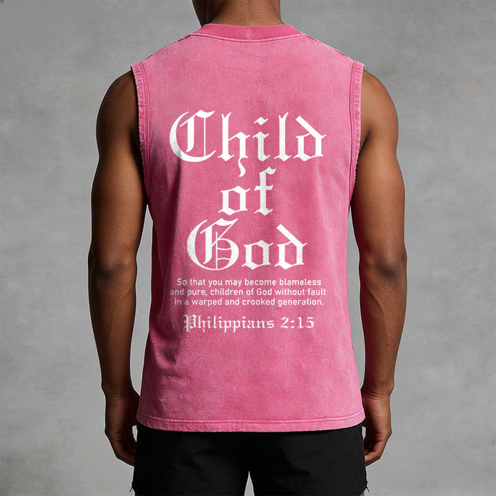 Christianartworkshop Kind Gottes Philipper 2:15 Unisex-Tanktop (gewaschen) - image 13