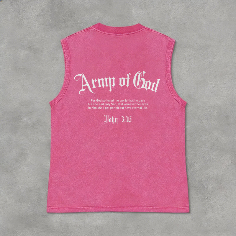 Christianartworkshop Mann Gottes Johannes 3:16 Unisex-Tanktop (gewaschen) - image 4