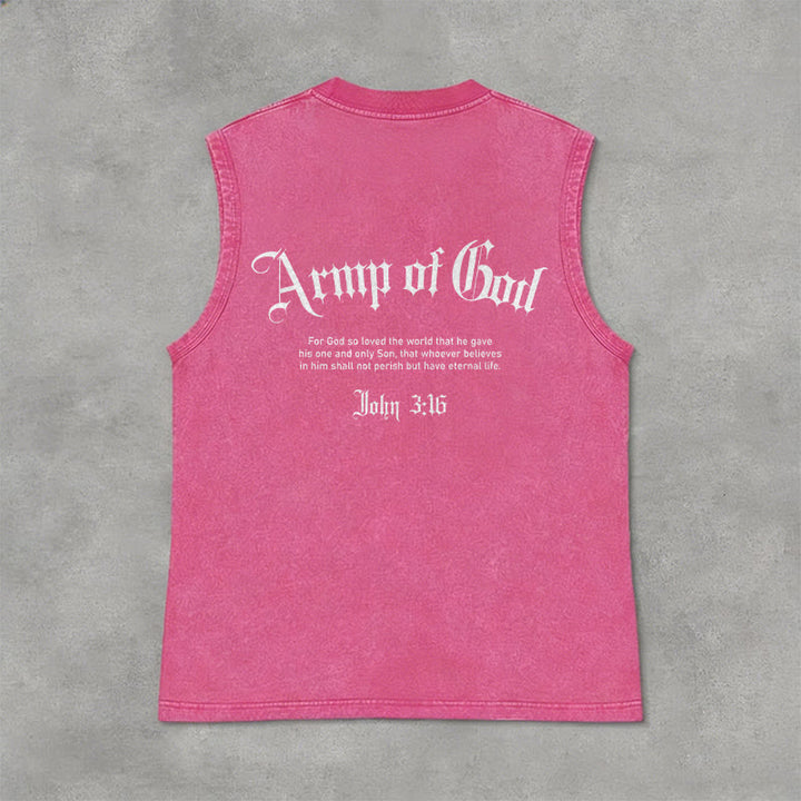 Christianartworkshop Mann Gottes Johannes 3:16 Unisex-Tanktop (gewaschen) - image 4