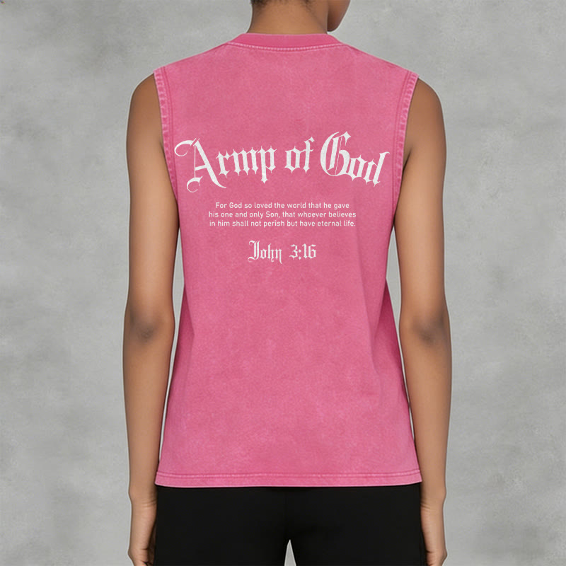 Christianartworkshop Mann Gottes Johannes 3:16 Unisex-Tanktop (gewaschen) - image 6