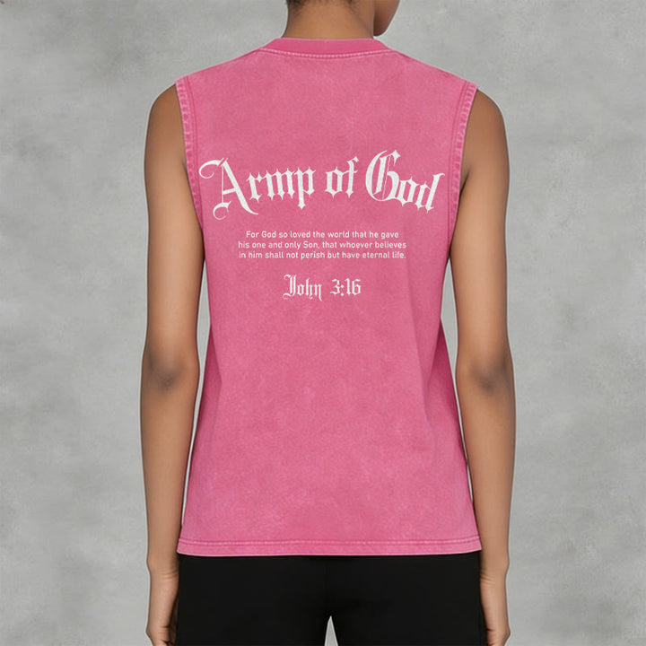Christianartworkshop Mann Gottes Johannes 3:16 Unisex-Tanktop (gewaschen) - image 6