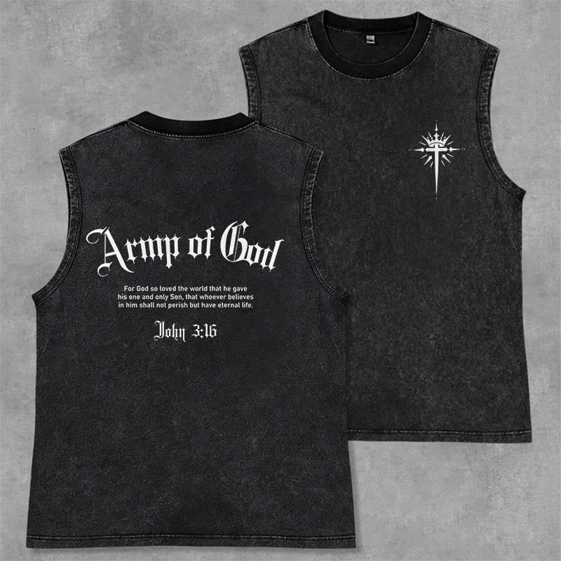 Christianartworkshop Mann Gottes Johannes 3:16 Unisex-Tanktop (gewaschen) - Schwarz - 2XL - image 7