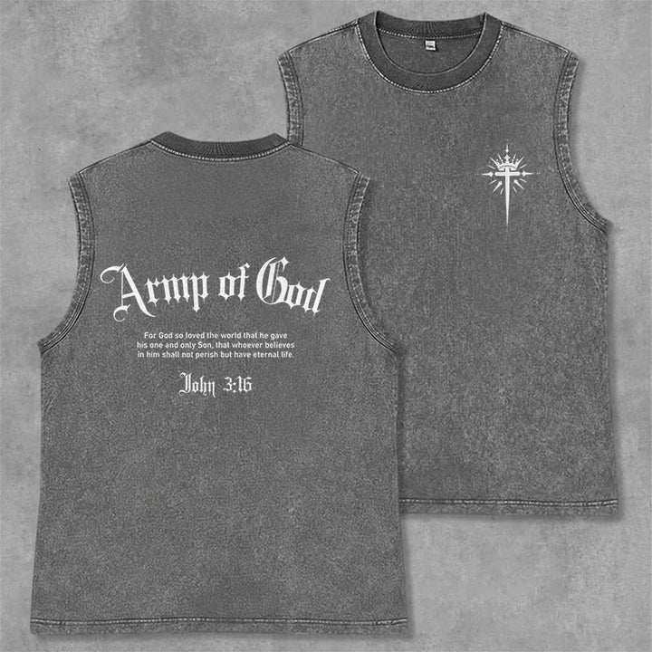 Christianartworkshop Mann Gottes Johannes 3:16 Unisex-Tanktop (gewaschen) - Grau - 2XL - image 21