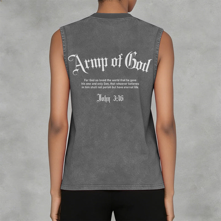 Christianartworkshop Mann Gottes Johannes 3:16 Unisex-Tanktop (gewaschen) - image 27
