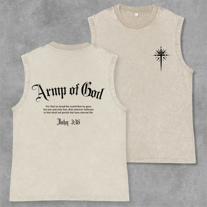 Christianartworkshop Mann Gottes Johannes 3:16 Unisex-Tanktop (gewaschen) - Beige - 2XL - image 28