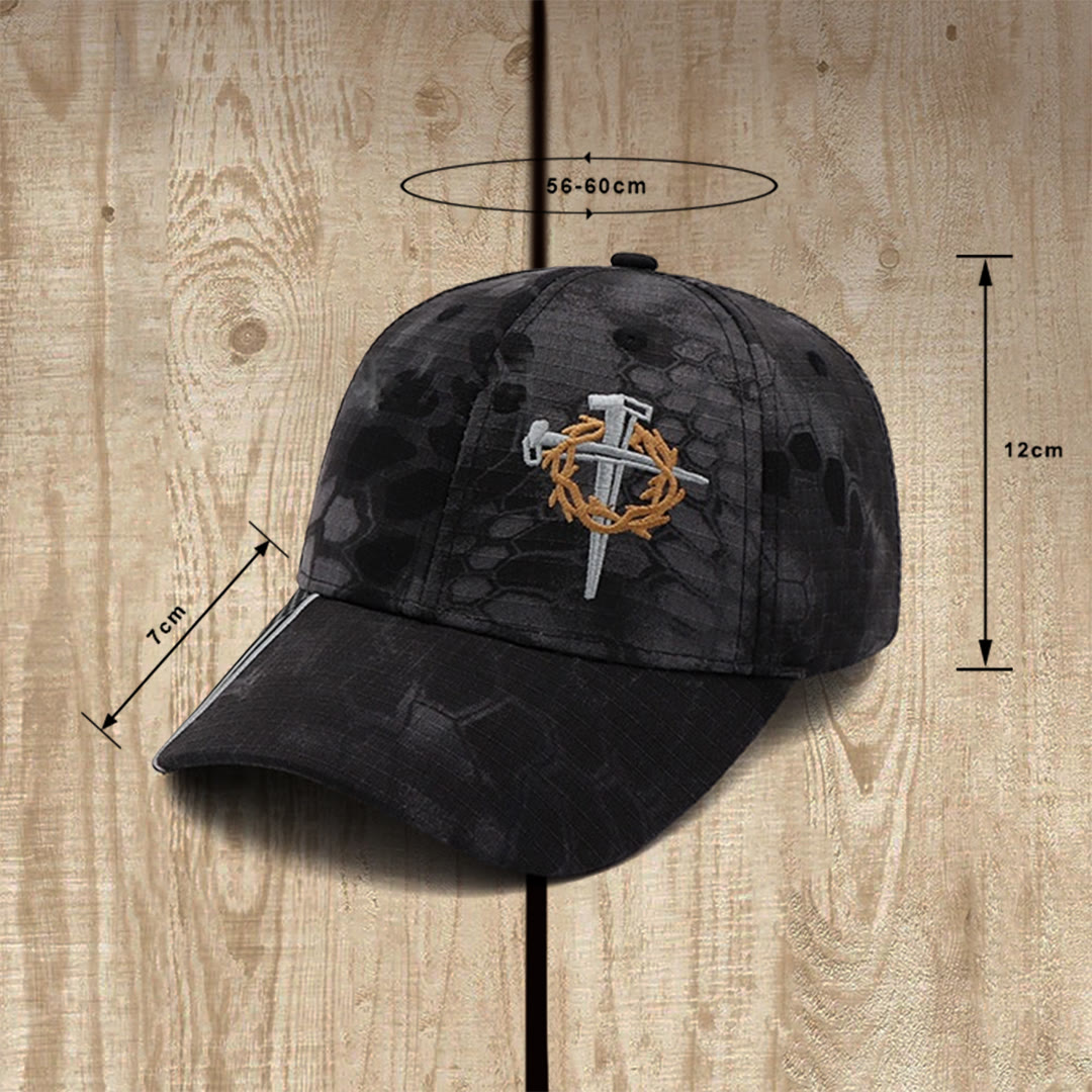 Christianartworkshop Trucker-Mütze mit Nagelkreuz und Dornenkrone - image 1