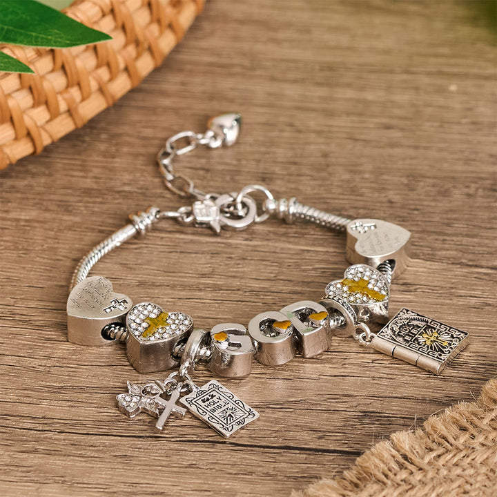 Christianartworkshop Armband mit Kreuz und Bibelversen: Ein Symbol unerschütterlichen Glaubens und göttlicher Liebe - image 3