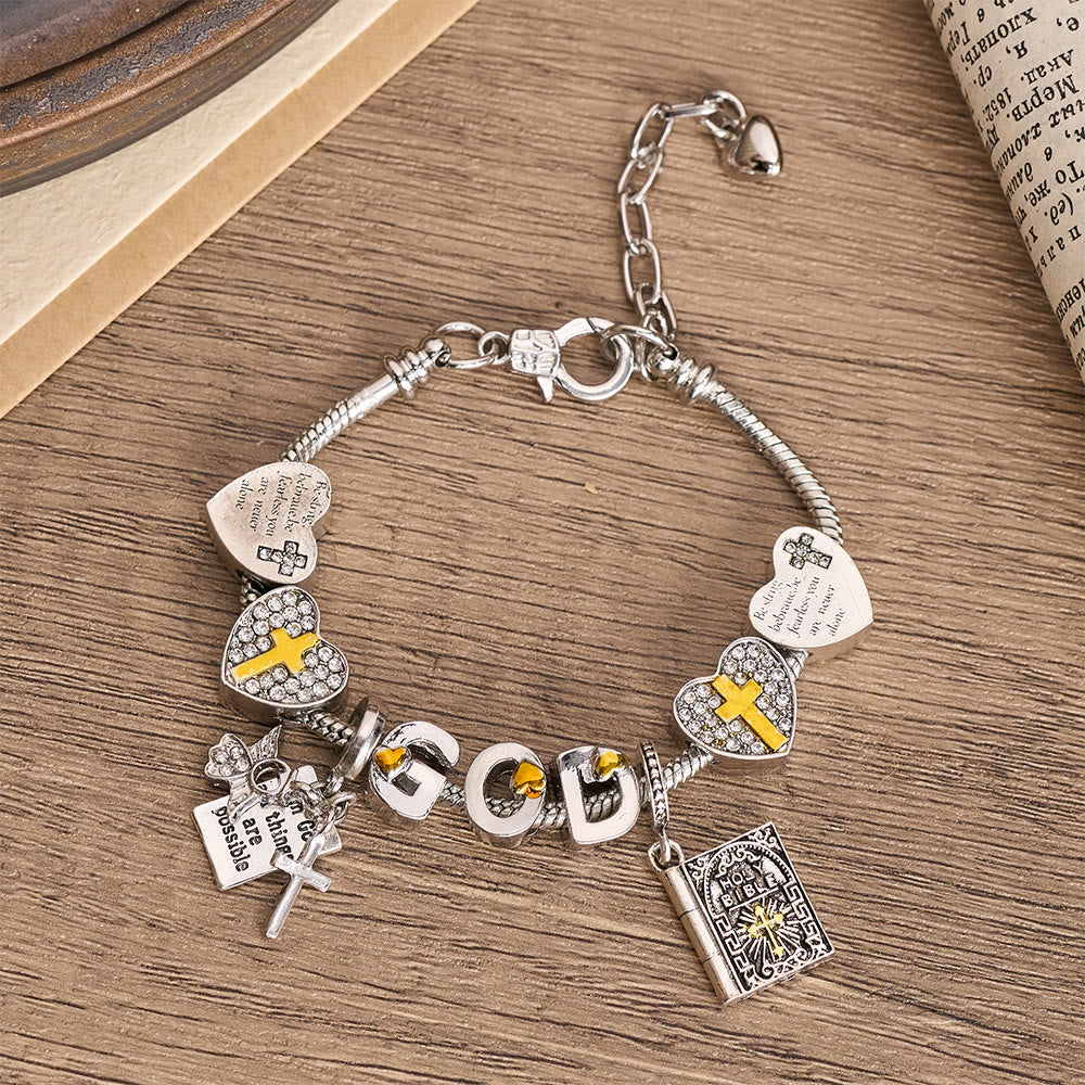 Christianartworkshop Armband mit Kreuz und Bibelversen: Ein Symbol unerschütterlichen Glaubens und göttlicher Liebe - Gott und die Bibel - image 0