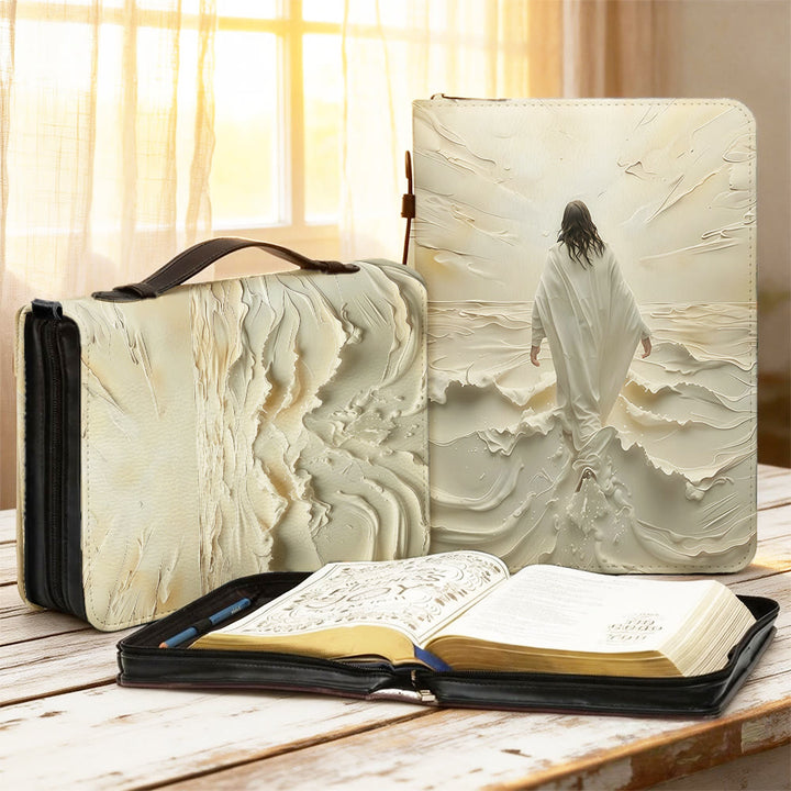 Christianartworkshop Bibelcover mit neutralem Motiv: Jesus wandelt auf dem Wasser - 2XL - Standard (keine Sonderanfertigung) - image 1