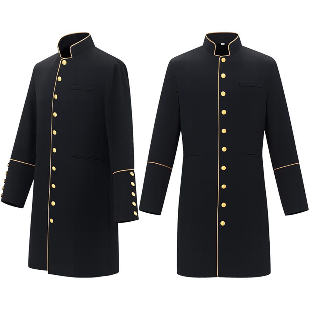 Traditionelle Priesterrobe mit Stehkragen von Christianartworkshop , mit goldenen Knöpfen und in verschiedenen Farben erhältlich - image 8