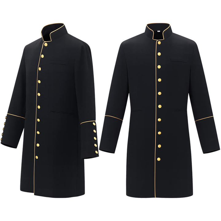 Traditionelle Priesterrobe mit Stehkragen von Christianartworkshop , mit goldenen Knöpfen und in verschiedenen Farben erhältlich - image 8