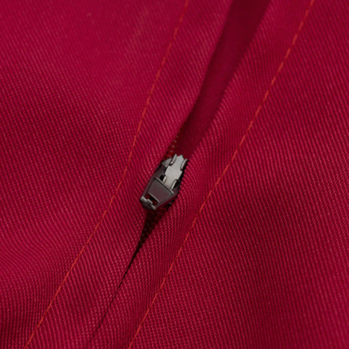 Traditionelle burgunderrote Priesterrobe von Christianartworkshop mit goldenem Kreuz und V-Ausschnitt - image 9