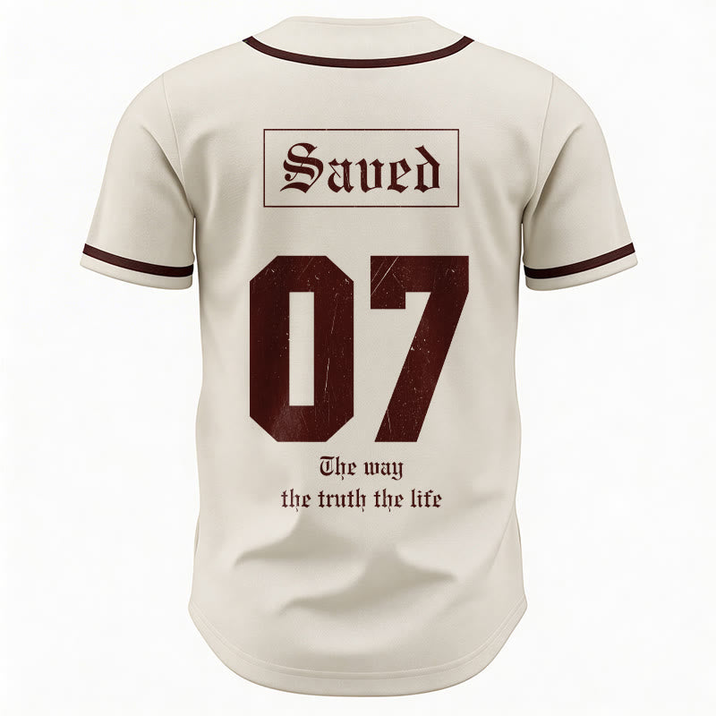Christianartworkshop Der Weg, die Wahrheit, das Leben, der Glaube – Baseballtrikot - image 6