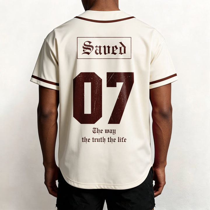 Christianartworkshop Der Weg Die Wahrheit Das Leben Glaube Baseballtrikot - image 2