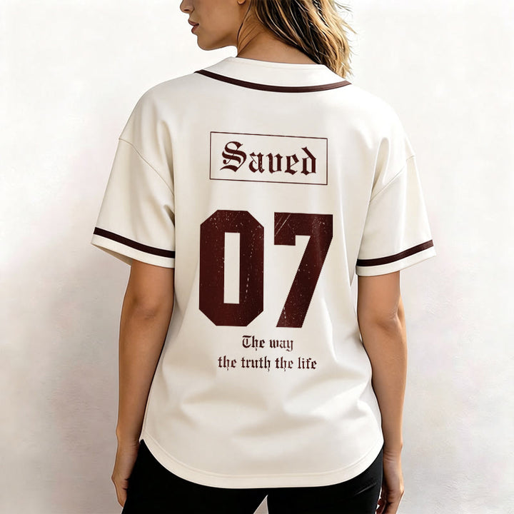 Christianartworkshop Der Weg, die Wahrheit, das Leben, der Glaube – Baseballtrikot - image 4